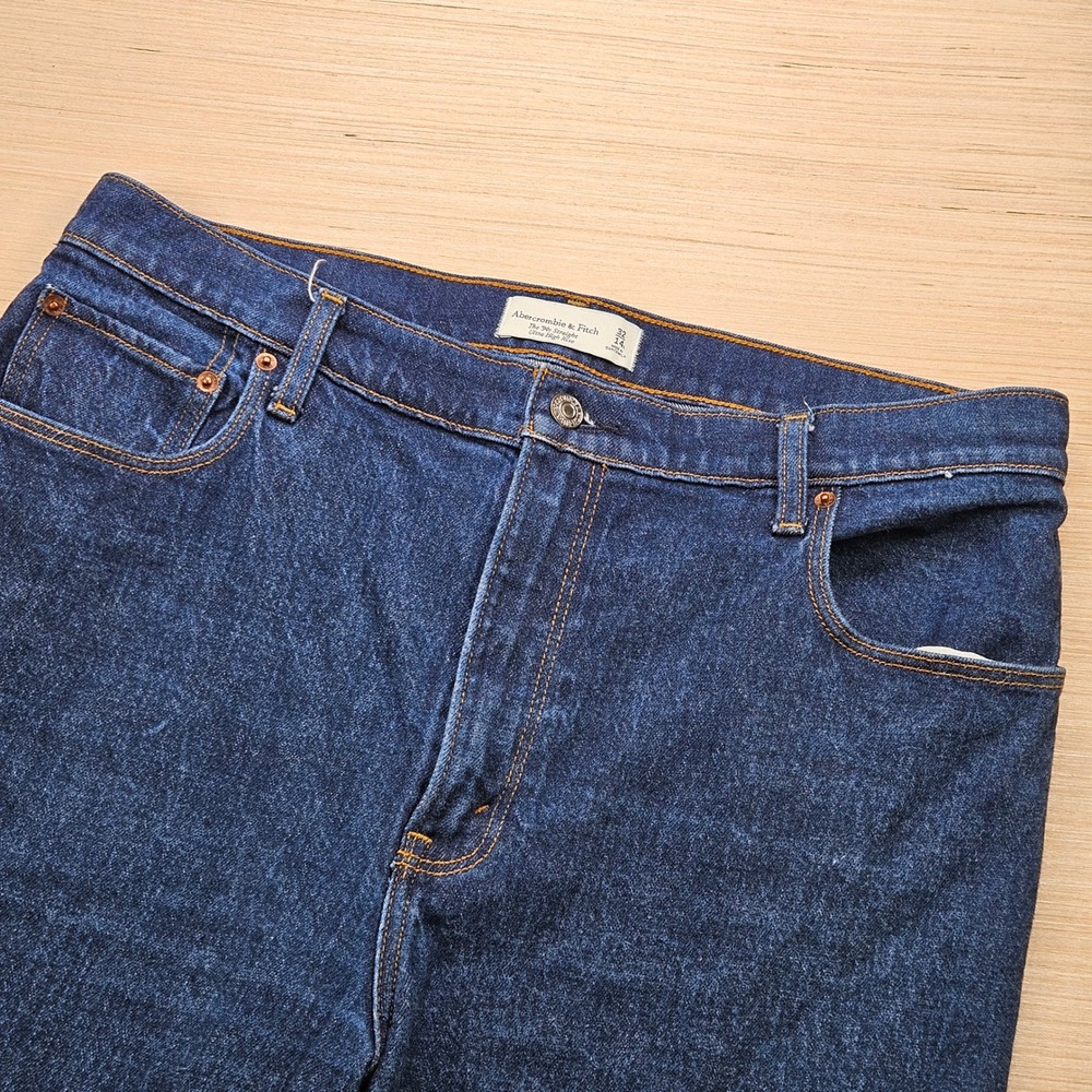 Abercrombie & Fitch The 90s Straight Ultra High Rise Women 14L Blue Denim Jeans